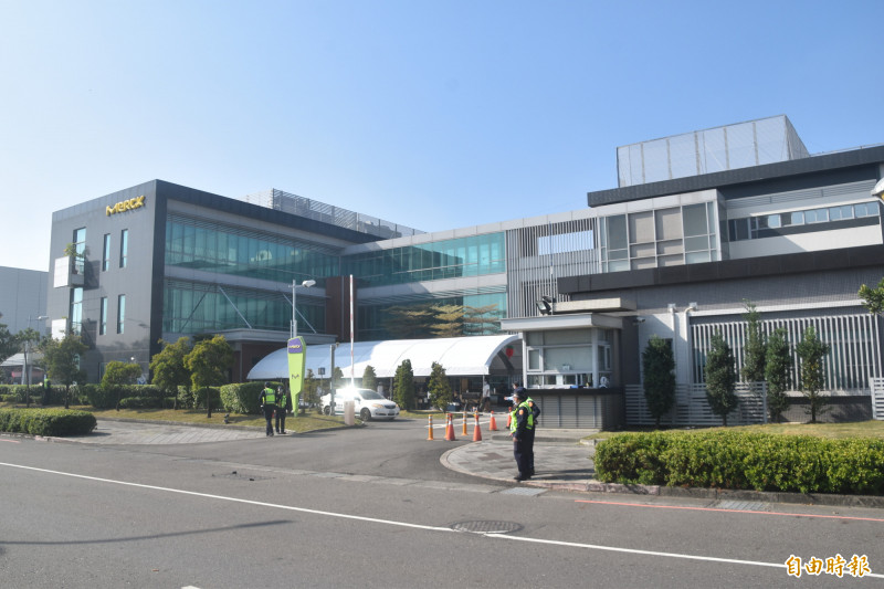 半導體材料供應商、德商默克集團在台投資170億元。（記者蘇福男攝）