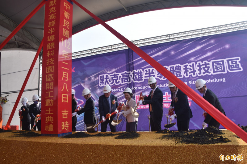 默克集團在南科高雄園區打造「高雄半導體科技旗艦園區」，下週一（12月1日）將熱鬧舉行啟用典禮。（記者蘇福男攝）