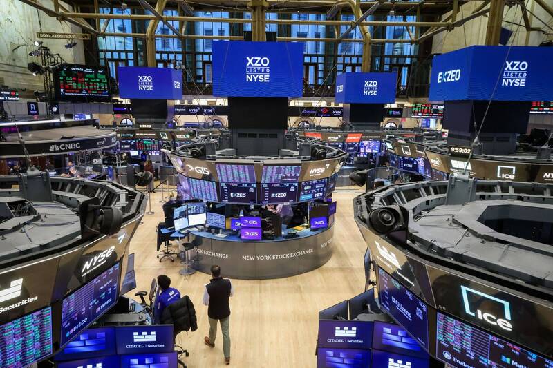 週二美股上漲。（彭博社）