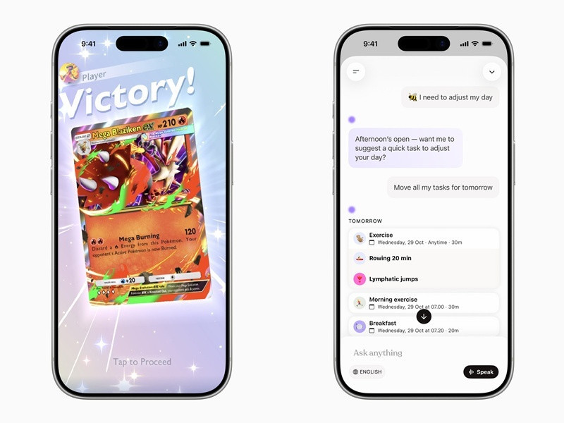 年度iPhone遊戲為《Pokémon TCG Pocket》；年度 iPhone App為《Tiimo》。（下載自APPLE官網）
