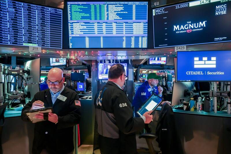 美股週二漲跌互見。（彭博社）