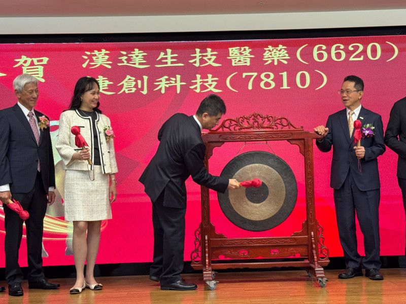 捷創掛牌上櫃首日，股價翻倍漲。（公司提供）