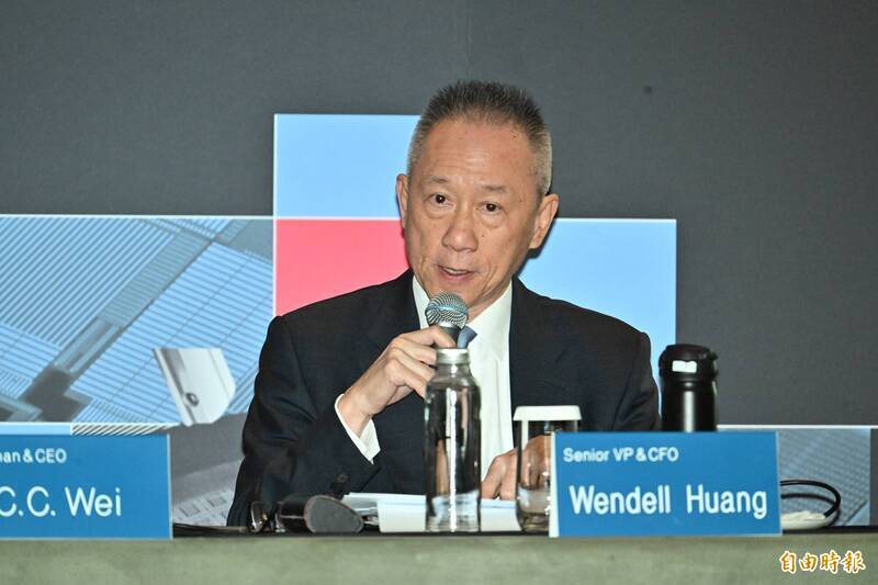 台積電財務長黃仁昭。（記者田裕華攝）