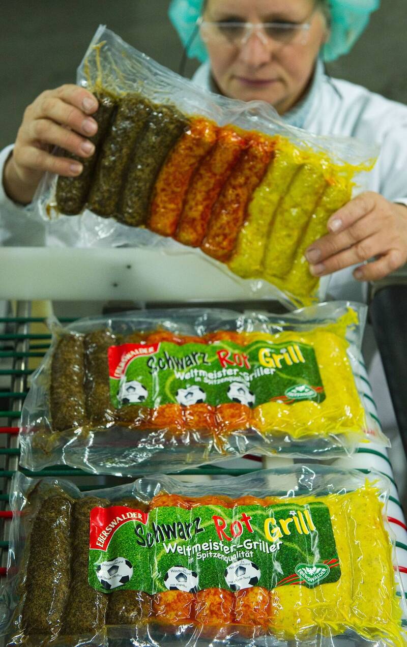 外媒披露，曾是東德最大香腸製造商的Eberswalder Wurst，Britz工廠預計2月底關閉。（歐新社）
