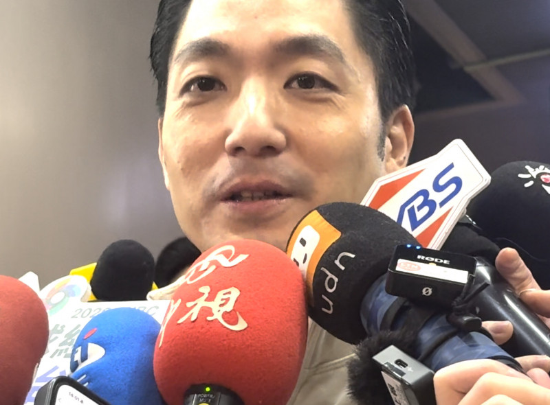 有關何時與輝達簽約？蔣萬安表示，主要還是要看黃仁勳的行程安排。（記者孫唯容攝）