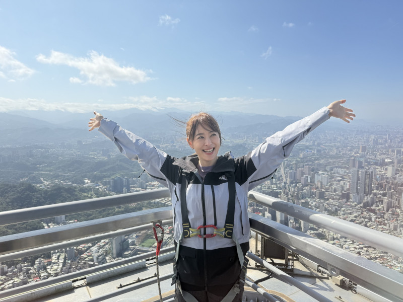 台北101董事長賈永婕今天表示，如果因天候不佳繼續延期，霍諾德1月26日還無法攀爬，整個活動就會取消。（記者楊雅民攝）