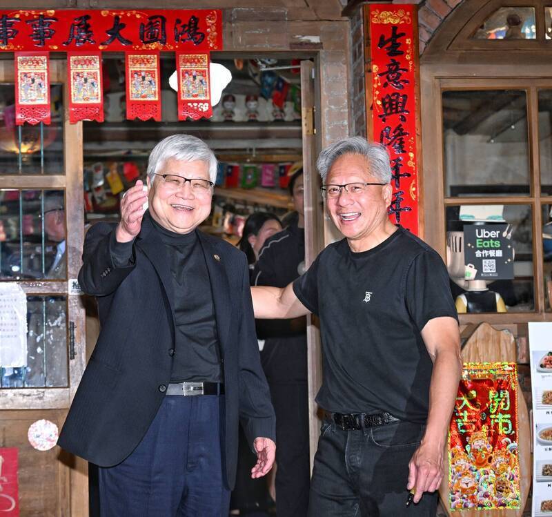 黃仁勳離台！預告台灣供應鏈今年也是精彩的一年。（資料照）