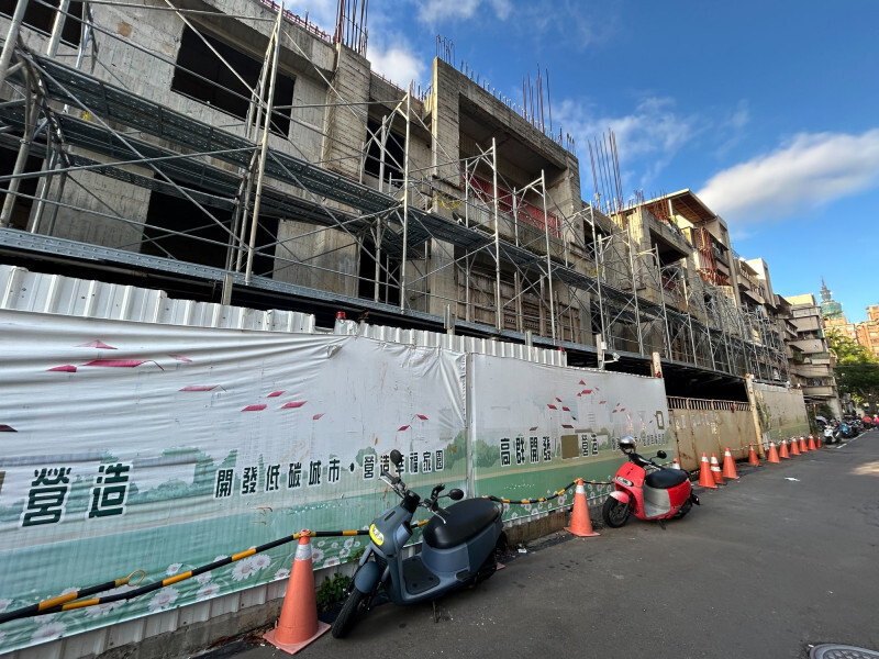台北市大安區「大安文樺」建案今三拍，由偉祥建設以3億7899萬餘元得標。（台灣金服提供）