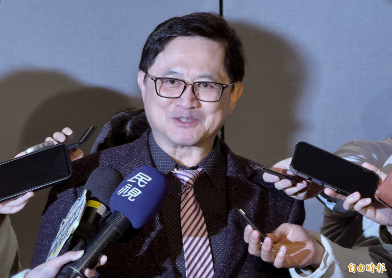 童子賢表示，未來若是人工智慧技術進一步與終端裝置結合，仍可望為產業帶來新一波成長動能。（記者方韋傑攝）