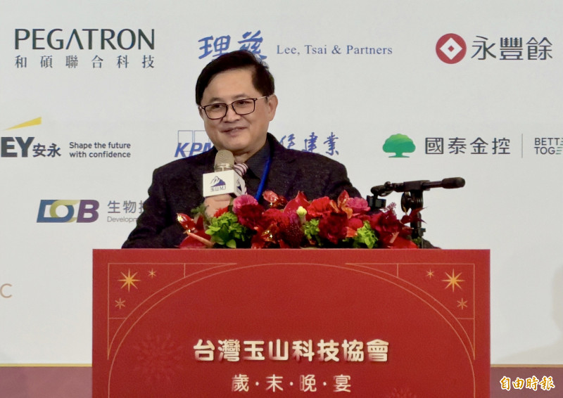 童子賢強調，台灣科技產業能走向世界，正是仰賴「海納百川、有容乃大」的文化特質。（記者方韋傑攝）