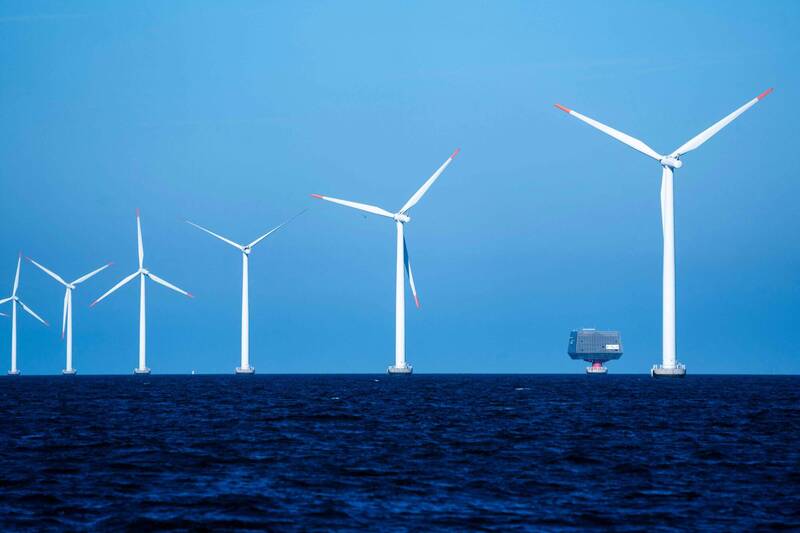 離岸風電的銅需求，遠高於燃煤電廠。（法新社）