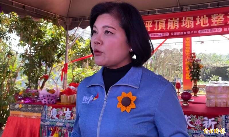雲林縣長張麗善呼籲政府要盡快提出因應對策，捍衛台灣豬農權益。（記者黃淑莉攝）