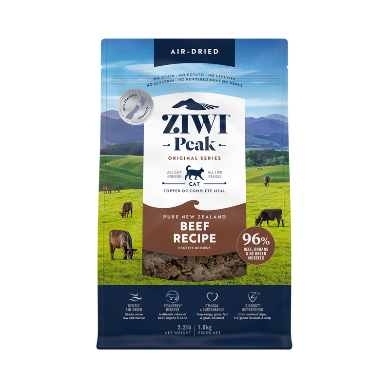 Coupang酷澎精選高規格用料寵物飼料，紐西蘭ZIWI Peak滋益巔峰肉品含量高達96%，讓寵物享受自然狩獵般的豐富口感。