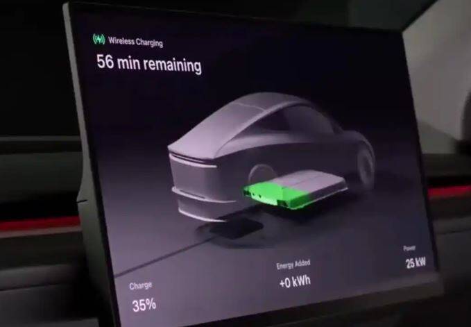 市場熱烈討論，Cybercab只用無線充電真的真可行？（擷取自社群媒體）