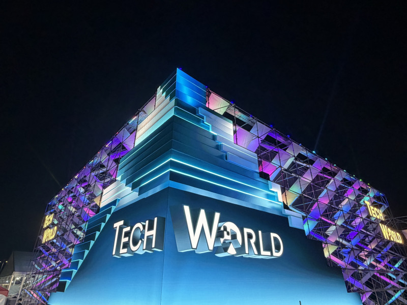 貿協去年執行政府委託大型專案，負責營運Tech World館。（記者林菁樺攝）