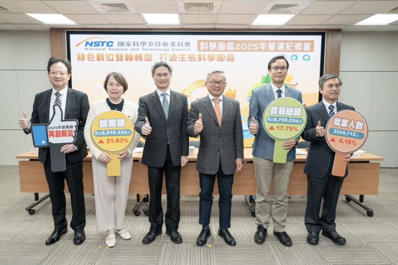 受惠於人工智慧、半導體先進製程，南科2025年的營運再創新高。（南科管理局提供）