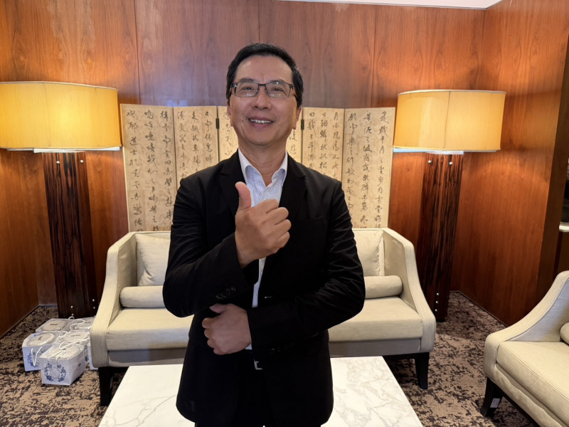 友鋮董事長張宏誠。（記者林菁樺攝）