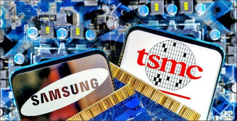 外媒指出，多年來，三星在先進製程方面一直難以與台積電匹敵。（路透資料照）