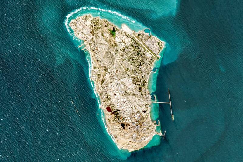 哈爾克島是伊朗石油命脈。（法新社）