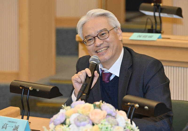 金融研訓院院長高一誠 。（記者田裕華攝）