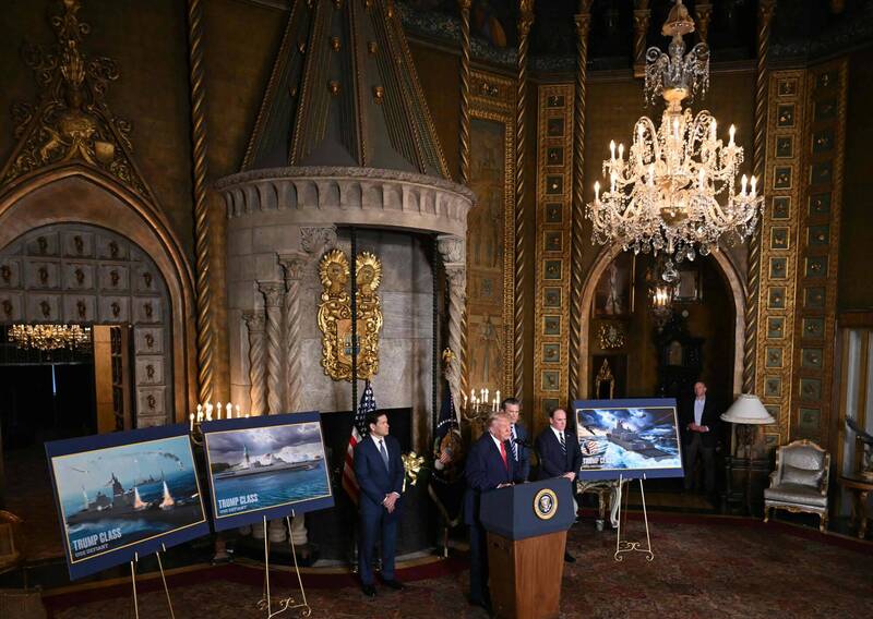 川普位於佛羅里達州棕櫚灘的豪宅海湖莊園,以奢華的金色裝潢為主。(法新社資料照)