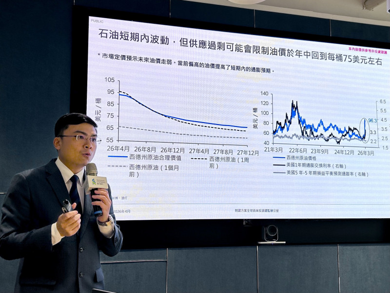 渣打銀行財富管理處投資策略部主管劉家豪。（記者吳欣恬攝）