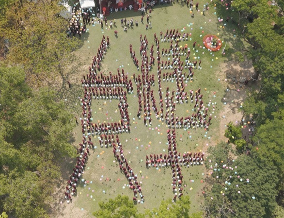 台糖80歲 台糖人齊心排字宣示永續奔馳