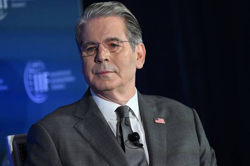 美国财政部长贝森特。 (彭博)