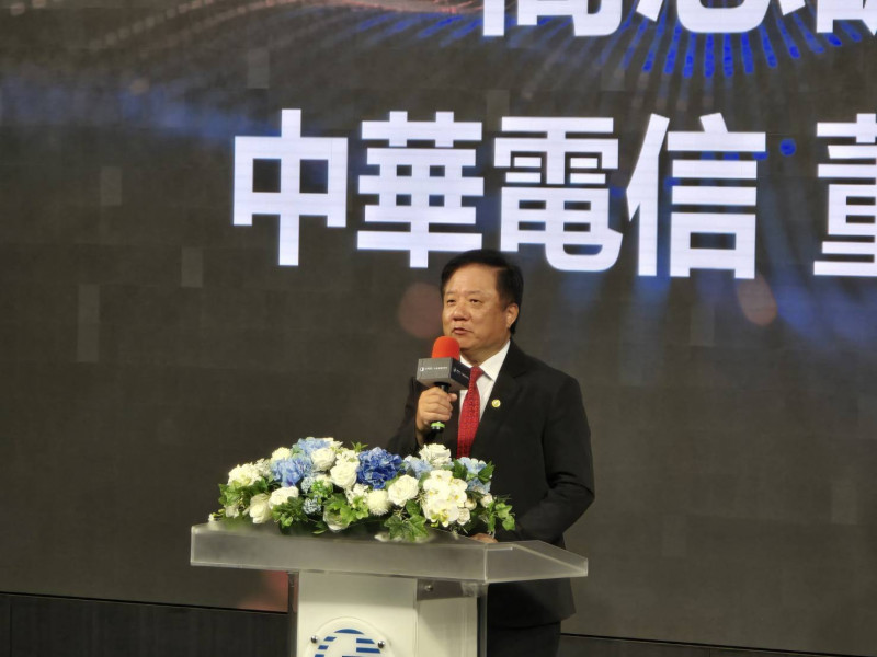中華電信董事長簡志誠。（記者王憶紅攝）
