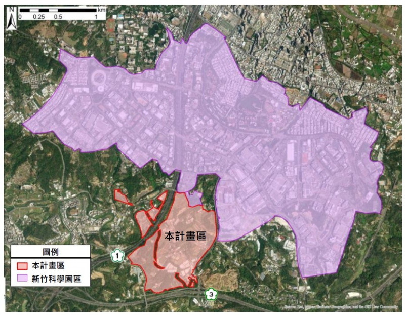 新竹科學園區（寶山用地）第2期擴建計畫，主要供台積電2奈米廠，因相關公共及廠區工程變更，土石方增量62萬立方公尺，向環境部提出相關審查。（圖取自環境影響說明書）