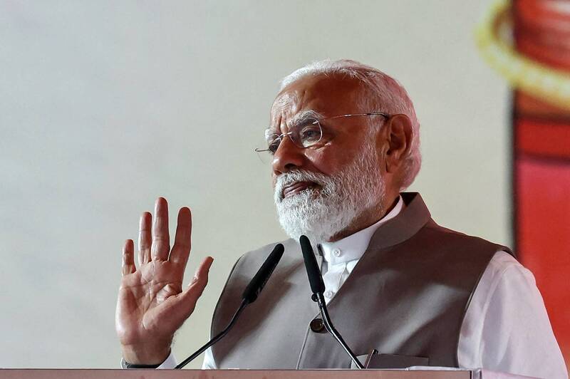 印度總理莫迪（Narendra Modi）。（法新社）