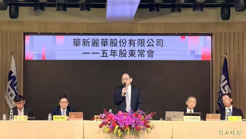 華新麗華董事長焦佑倫。（記者林菁樺攝）