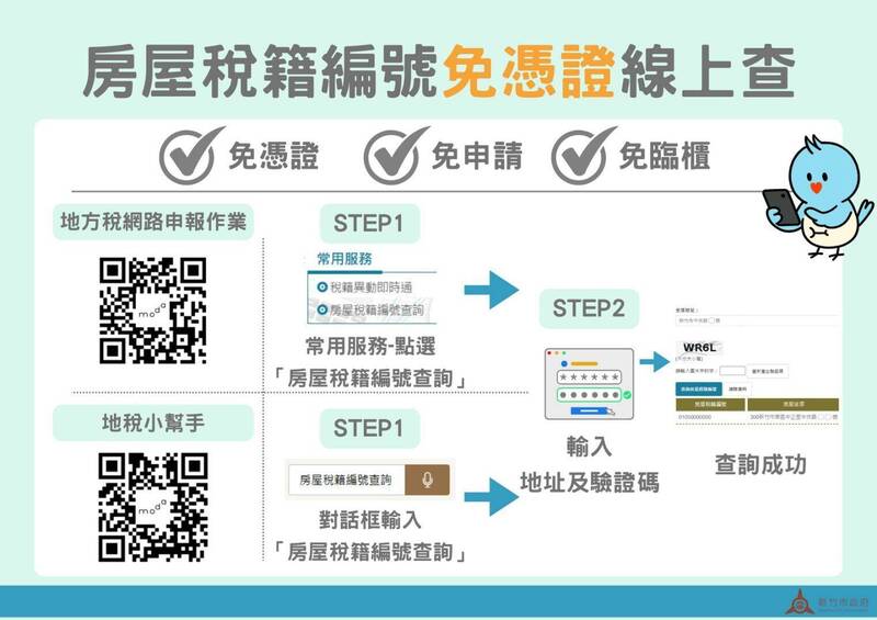 免跑稅務局！房屋稅籍編號「免憑證」線上查 輸入地址即可快速取得