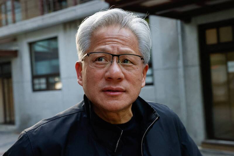 輝達（Nvidia）執行長黃仁勳表示，在人工智慧時代，父母不應過度執著於孩子學什麼科系。（路透）