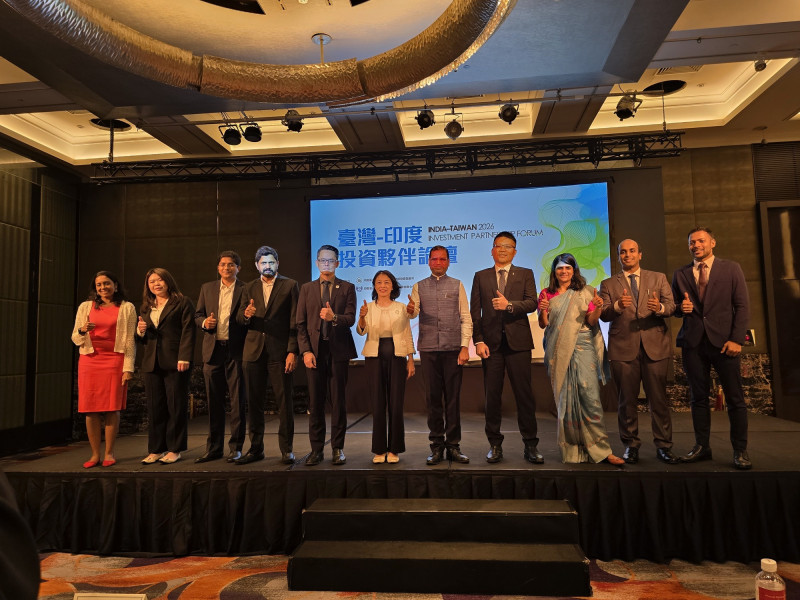 印度台北協會與經濟部投資促進司2日共同主辦「2026台灣－印度投資夥伴論壇」。（印度台北協會提供）