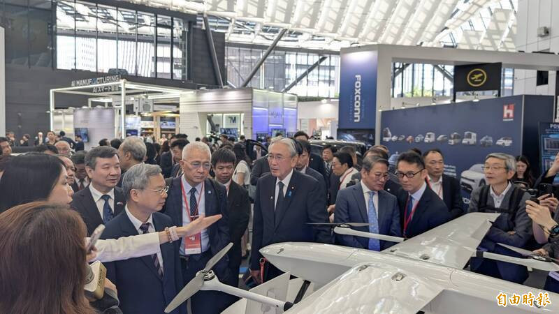 2026年台灣形象展（TAIWAN EXPO 2026 JAPAN）無人機展攤。（記者林翠儀攝）