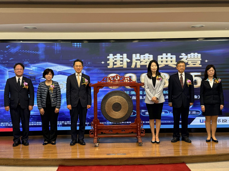 聯邦投信009825今日正式掛牌，並舉辦掛牌典禮。（記者歐宇祥攝）