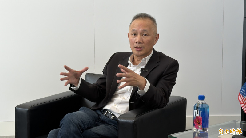 緯創總經理林建勳指出，緯創全球產能仍以台灣為主，所有新產品導入都在台灣進行。（記者方韋傑攝）