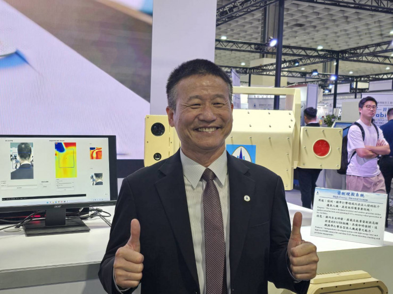 漢翔董事長曹進平。（記者王憶紅攝）