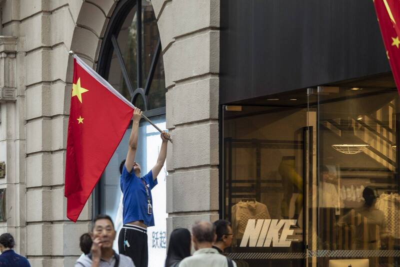 Nike正面臨中國市場寒冬。（彭博）
