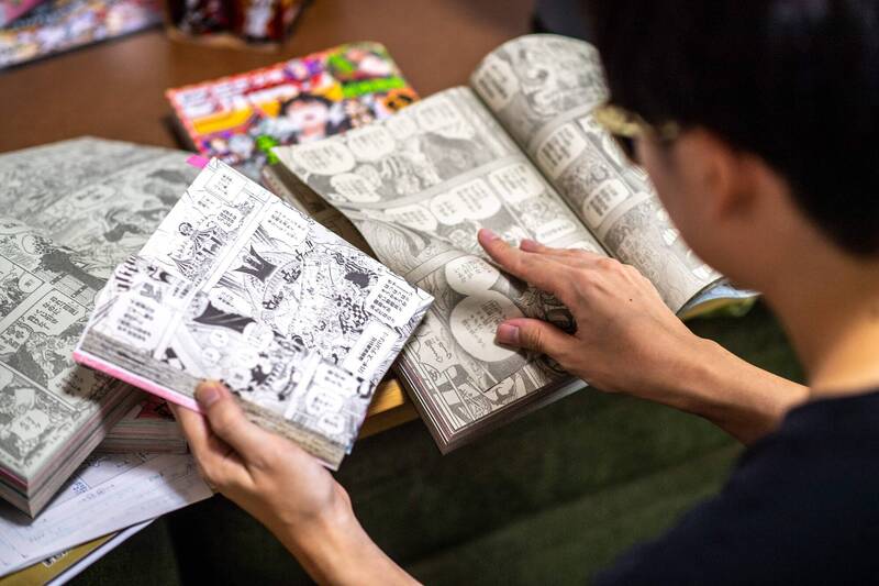 《週刊少年Jump》紙本發行量在今年已跌破100萬冊，示意圖。（法新社）