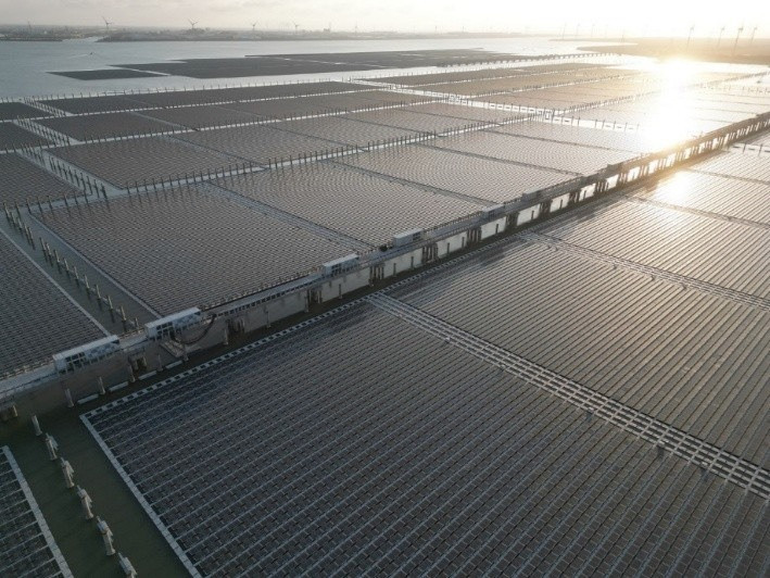 台普威導入Fluence儲能系統，全台最大PV+BESS光儲案拚明年Q2商轉。（業者提供）