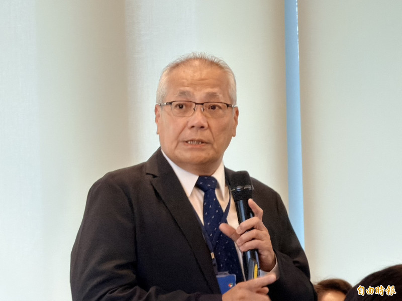 東科今日舉辦法說會。圖為執行董事張東益。（記者歐宇祥攝）