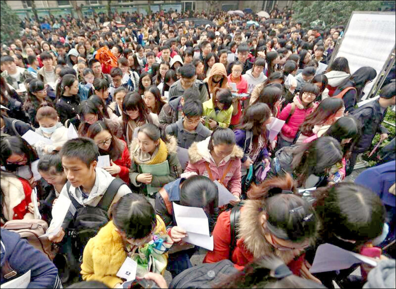 1270萬大學畢業生工作難找 中國7月青年失業率飆至17.9%