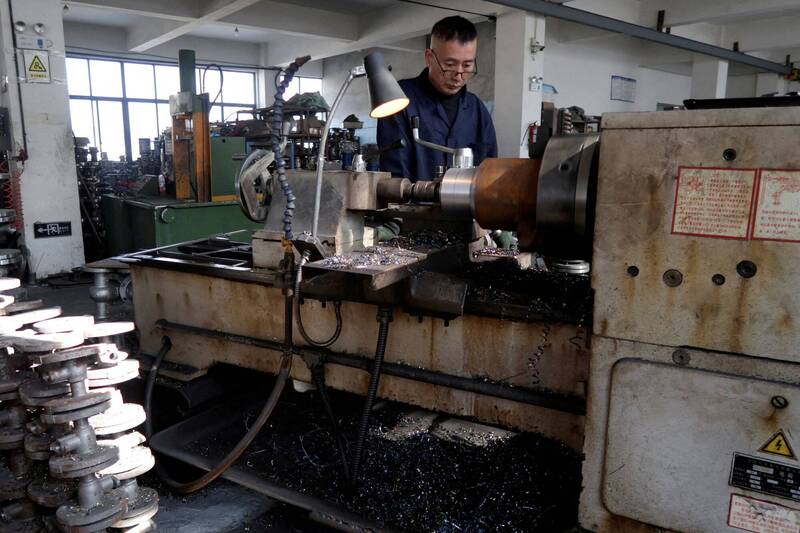 中國7月工業企業利潤成長放緩至今年以來最低水準。（路透資料照）