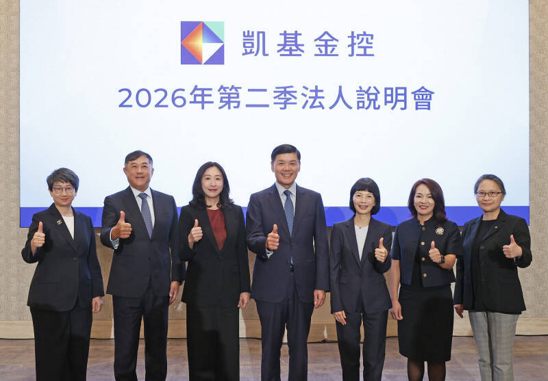 法說行情全面引爆！凱基金盤中飆35.1元，改寫歷史新高。