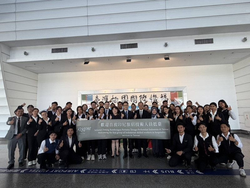 旅宿業首波外國技術人力抵台 35名印尼技術人力入職台北晶華