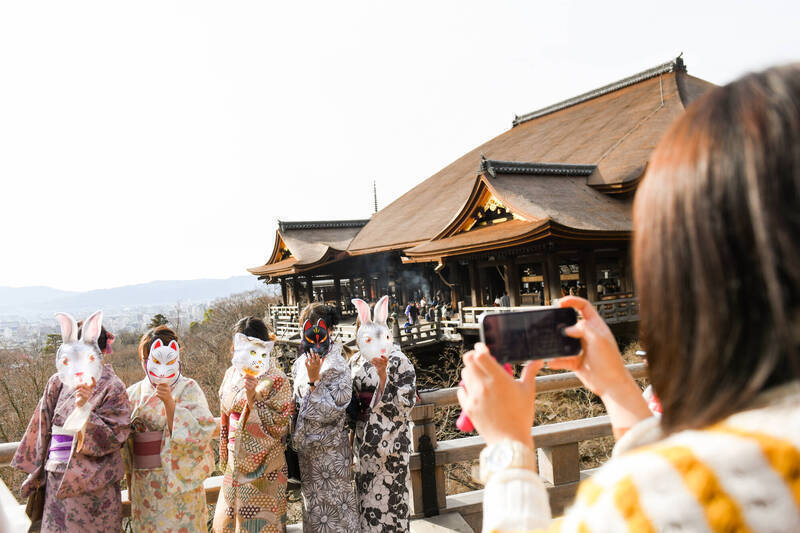 儘管中國入境旅遊人數下降，但日本幾乎毫髮無傷。（資料照，彭博）
