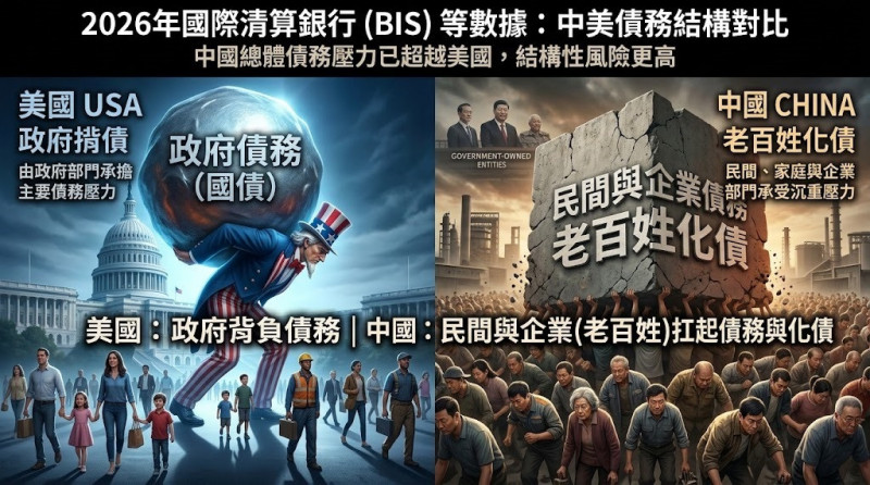 中國遍地是債4》龜笑鱉無尾！美國政府揹債、中國百姓化債