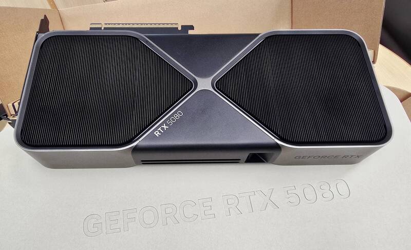 輝達GeForce RTX 5080。（本報資料照）